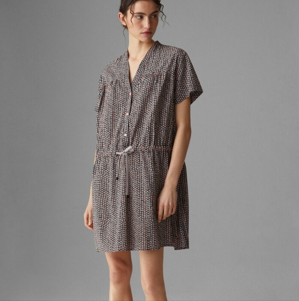 Bogner fire + ice drawstring dress